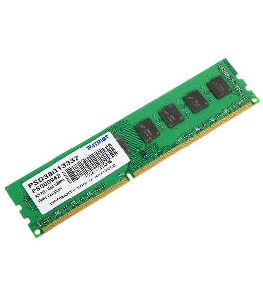 Оперативная память Patriot, DDR3, 8GB, (1x8 GB,), 1333 MHz, CL9, DIMM