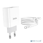 Сетевое зарядное устройство HOCO C80A Rapido 1xUSB + 1xUSB-C, 3.1A, 20W, белый, фото16