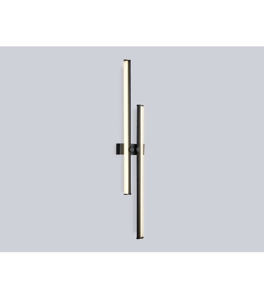 Настенный светодиодный светильник Ambrella light FL6162 BK черный 28W 3000K-6400K 810*120*65