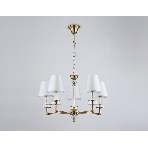 Люстра Ambrella light LH71021/5 BS/WH латунь/белый E14*5 max 40W D670*1130, фото7