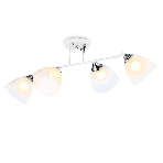 Светильник Ambrella light TR303003/4 WH/CH/FR белый/хром/белый матовый E27/4 max 40W 780*350*240, фото 1
