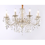 Светильник Ambrella light TR4945/8 WH/GD/CL белый/золото/прозрачный E14/8 max 40W D715*555, фото7