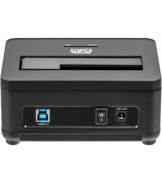 Докстанция 2,5'/3,5' SATAIII AgeStar 3UBT7 USB 3.0, пластик+алюминий, черная