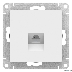 Розетка компьютерная RJ45, механизм, белый, фото2