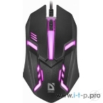 Мышь проводная Defender Cyber MB-560L черный, 1200 dpi, USB, кнопки - 3, фото2