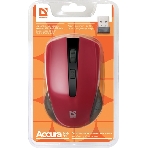 Мышь беспроводная Defender Accura MM-935 красный, 1600 dpi, радиоканал, USB, кнопки - 4, фото5