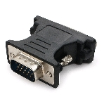 Переходник Cablexpert VGA-DVI, 15M/25F, черный, пакет (A-VGAM-DVIF-01), фото 1