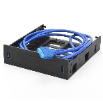 Панель с двумя портами USB 3.0 в слот 5.25 компьютерного корпуса и слот 1x3.5/2x2.5 CMU3-B5, фото4
