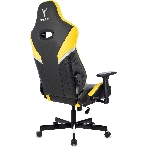 Кресло игровое Knight Thunder 5X черный/желтый эко.кожа крестов. металл, фото25