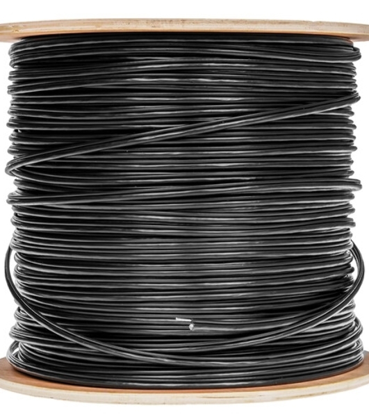 Кабель информационный Lanmaster TWT-5EUTP-OUT-TR кат.5е U/UTP не экранированный 4X2X24AWG PE внешний 305м черный