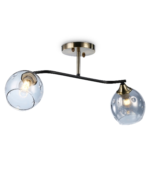 Светильник Ambrella light TR303008/2 SB/BK/SM  бронза/черный/дымчатый E27/2 max 40W 560*140*240