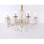 Светильник Ambrella light TR4945/8 WH/GD/CL белый/золото/прозрачный E14/8 max 40W D715*555, фото6