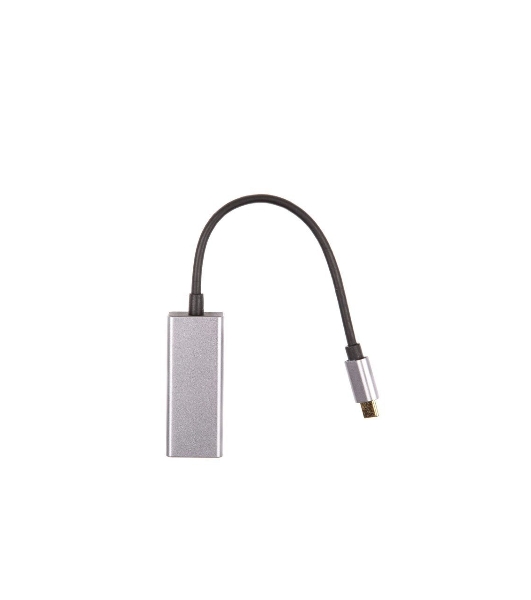 Кабель-переходник USB 3.1 Type-C -->RJ-45 1000Mbps Ethernet, Aluminum Shell, 0.15м VCOM DU320M