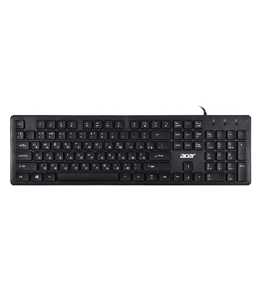 Клавиатура проводная Acer OKW020, USB, черный