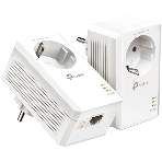 Сетевой адаптер TP-Link AV1000 Gigabit Passthrough Powerline Starter KitSPEED: 1000 Mbps PowerlineSPEC: Broadcom CPU, HomePlug AV2, 1+1 Gigabit PortFEATURE: Plug and Play, tpPLC Utility, Pair for More Security, Extra Power SocketKIT: 2× TL-PA7017P', фото8