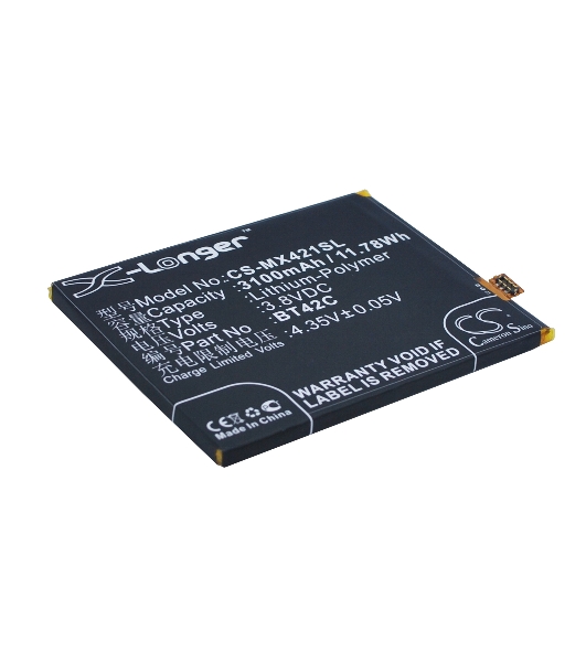Аккумулятор CS-MX421SL BT42C для Meizu M2 Note 3.8V, 3100mAh, 11.78Wh
