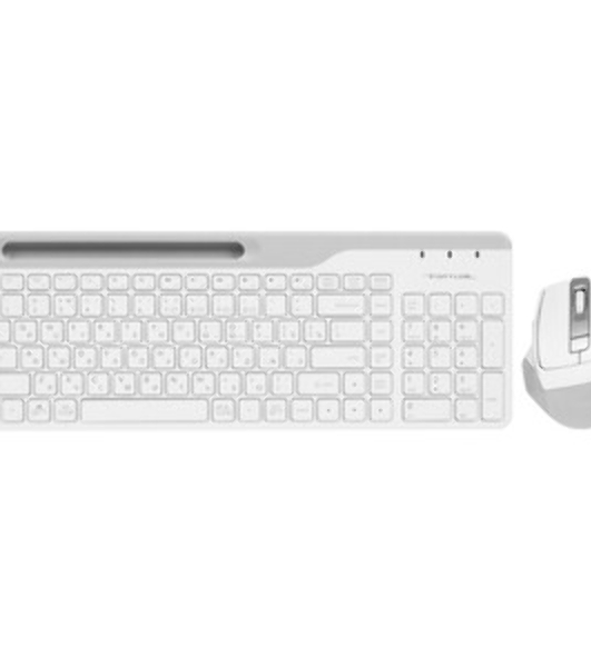 Комплект клавиатура+мышь A4Tech FStyler FB2535C беспроводной, USB + Bluetooth, 2000 DPI, белый