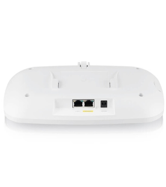 Точка доступа ZYXEL Wi-Fi 7 Access Point Zyxel NebulaFlex NWA30BE, 802.11be (BE5100), MU-MIMO 2x2+2x2, fixed antennas, 1xLAN 2.5GE, w/o support 802.1x and captive portal, only DC power (incl. PSU)