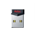 Флешка USB Netac UM81 (NT03UM81N-064G-20BK), 64Gb, USB 2.0, R/W 30/10, черный/красный, фото 1