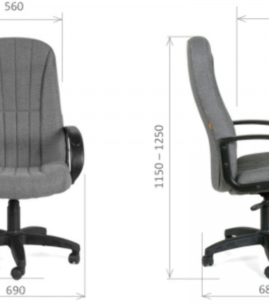 Кресло Chairman 685 10-356 черный, сетка, 120 кг, механизм качания