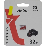Флеш карта Netac P500 ECO 32Gb MicroSDHC C10 up to 80Mb/s, retail pack card only, фото4
