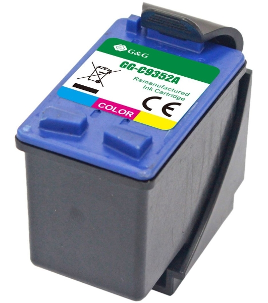 Картридж струйный G&G GG-C9352A многоцветный (11,4 мл) для HP DJ 3920/3940/D1360/D1460/D1470/D1560/D2330/D2360/D2430/D2460/F370/F375/F380/F2180/F2187/F2224/F2280/F2290/F4140/F4172/F4180/F4190