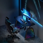 Стол игровой Cactus CS-GMD-BK-RGb столешница МДФ, черный каркас черный 136x60x75 см, фото17