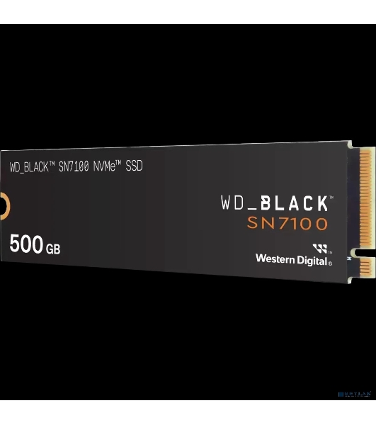 Накопитель SSD Western Digital черный SSD SN7100 M2.2280 PCIe 4.0 500Gb, 6800MBs/5000MBs, TbW 300, WDS500G4X0E, 1 year