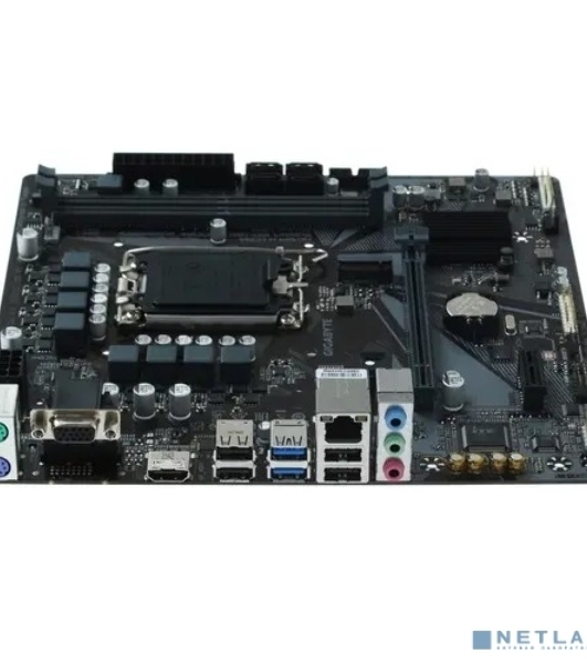 Материнская плата Gigabyte H610M-H DDR4, LGA 1700, Intel H610, 2xDDR4, 4xSATA, 1xM.2, 1xPCIe 4.0 x16, 2xPCIe 3.0 x1, 1xVGA, 1xHDMI, 1x1Gb LAN, 4xUSB-A 5Gbps, 2xUSB-A 2.0, 1xPS/2, 3x3.5 мм, 7.1, mATX