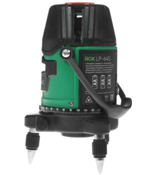 Лазерный построитель плоскостей RGK LP-64G дальность: 30/70 м, точность мм/м 1/5
