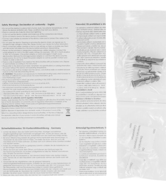Точка доступа ZYXEL Wi-Fi 7 Access Point Zyxel NebulaFlex NWA30BE, 802.11be (BE5100), MU-MIMO 2x2+2x2, fixed antennas, 1xLAN 2.5GE, w/o support 802.1x and captive portal, only DC power (incl. PSU)