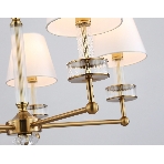 Люстра Ambrella light LH71021/5 BS/WH латунь/белый E14*5 max 40W D670*1130, фото4