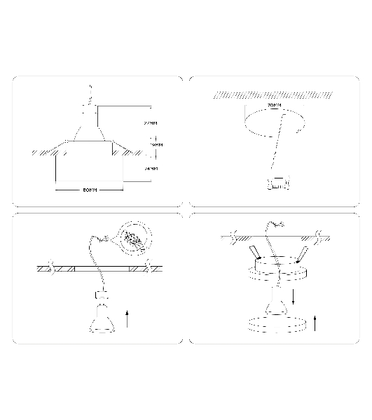 Светильник Ambrella light TN3305 WH/FR белый/белый матовый MR16 GU5.3 D80*43