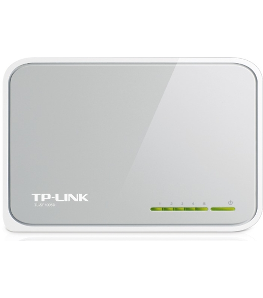 Коммутатор TP-Link SOHO TL-SF1005D Коммутатор 5-port 10/100M mini Desktop Switch, 5 10/100M RJ45 ports, Plastic case