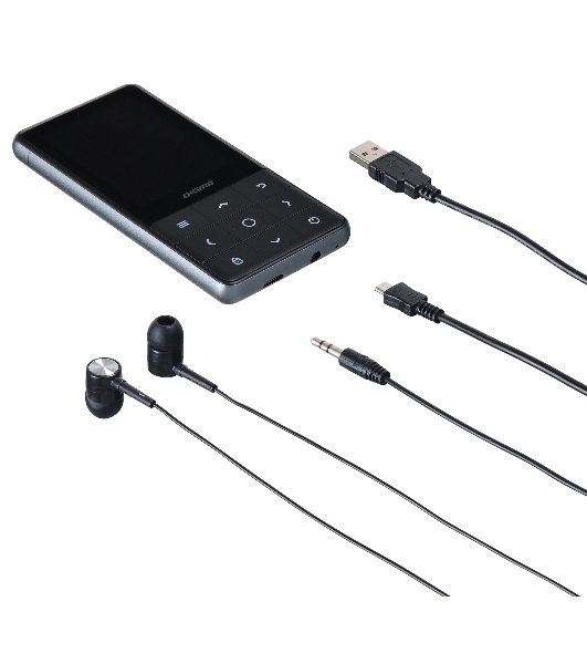 Плеер Hi-Fi Flash Digma Y4 BT 16Gb черный/2.4'/FM/microSDHC