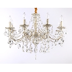 Светильник Ambrella light TR4945/8 WH/GD/CL белый/золото/прозрачный E14/8 max 40W D715*555, фото3