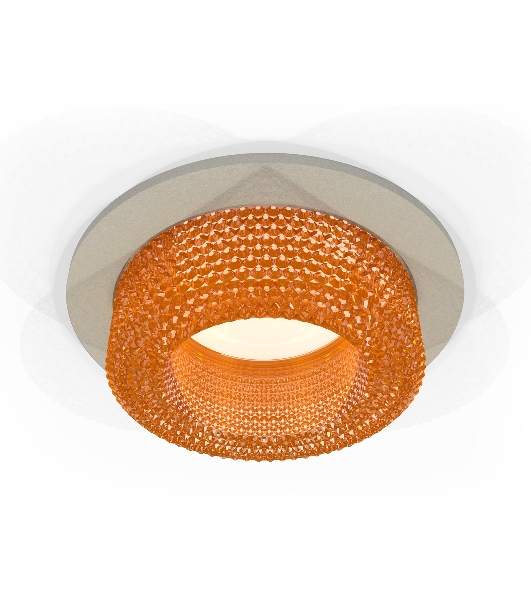 Комплект встраиваемого светильника Ambrella light XC7623024 SGR/CF серый песок/кофе MR16 GU5.3 (C7623, N7195)