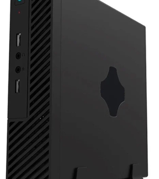Компьютерный корпус Slim Case Powerman ME100S-BK front fan 4cm, 120W adapter, Mini ITX, VESA