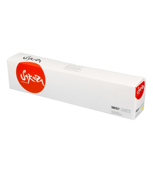 Картридж Sakura TK8115Y для Kyocera Mita ECOSYS M8124cidn/M8130cidn, желтый, 6 000 к.