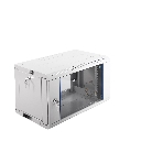 Шкаф телеком. настенный разборный 6U (600х350) дверь стекло, цвет черный (ШРН-Э-6.350-9005) (1 коробка), фото3
