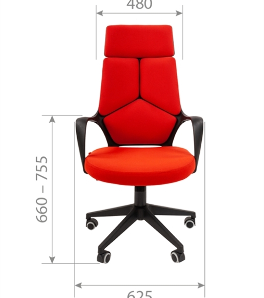 Кресло Chairman 525 черный, ткань, 120 кг
