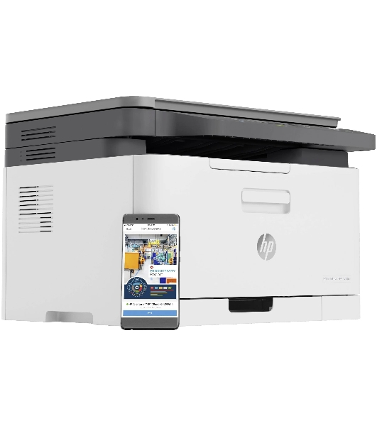 МФУ лазерное HP Color 178nw (4ZB96A), A4, цветной, печ. до 18 стр/мин. (ч/б) до 4 стр/мин. (цвет), 600 x 600 dpi, USB, RJ-45, Wi-Fi, Air Print, Mopria