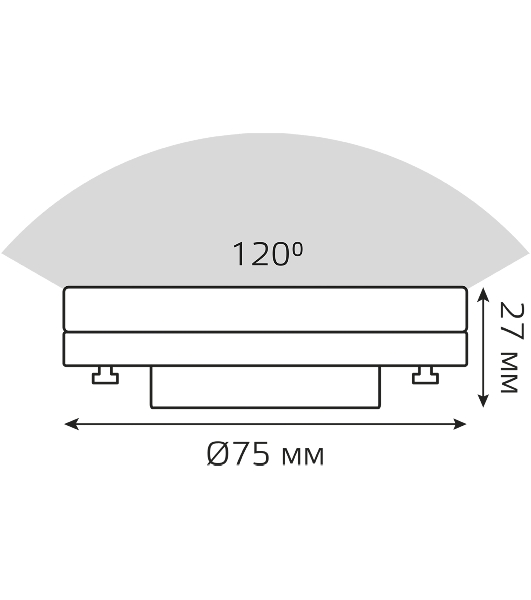 Лампа cветодиодная Gauss GX53 8W 680lm 6500K диммируемая LED