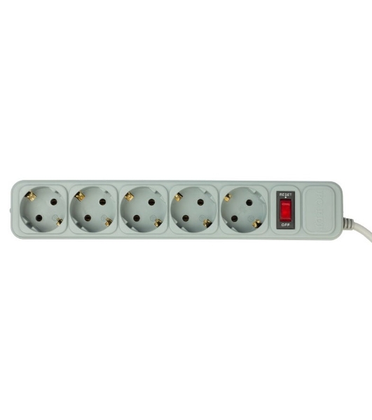 Сетевой фильтр PC Pet AP01006-1.8-GR 1.8 м, 5 розеток, серый