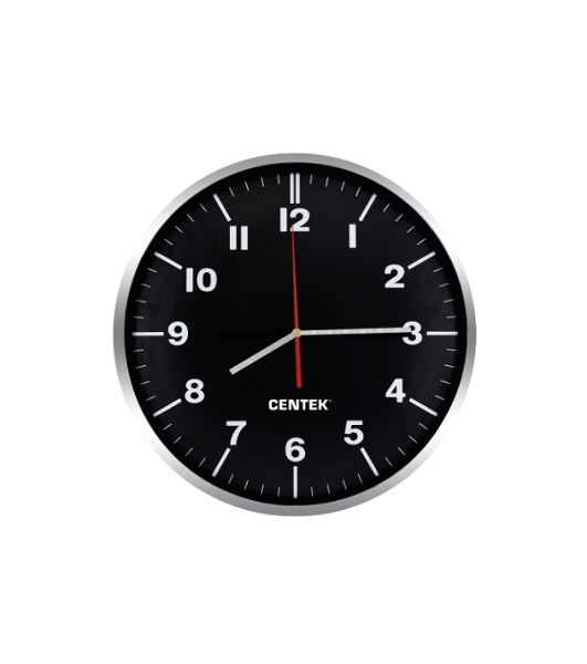 Часы настенные Centek СТ-7100 черный