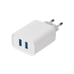 Сетевое зарядное устройство Rexant 2 x USB, 5V, 2.4 A, белое, фото 1