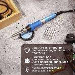 Паяльник Rexant, подставка, набор из 5 жал, керамический нагреватель, 220-480 °C, 220 В/60 Вт, фото4