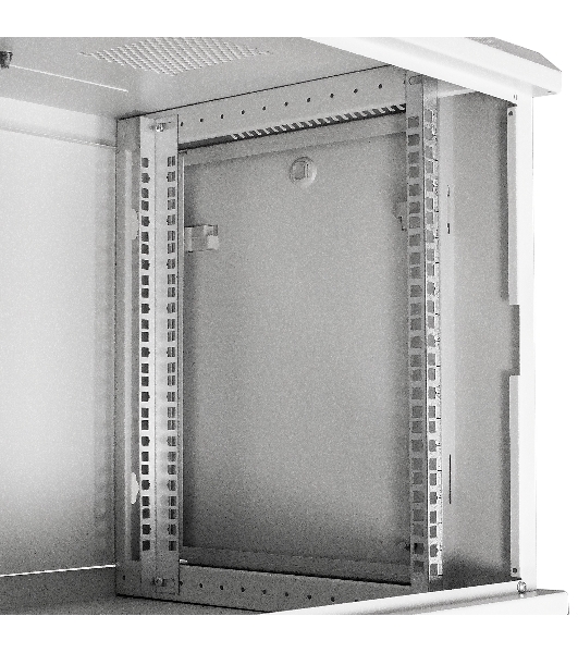 Шкаф телекоммуникационный 19' настенный 9U ExeGate EC-WM-9U.450.M.GREY (19', 9U, 600x450x500 мм (ШхГхВ), передняя дверь металл, съемные боковые панели, пыле- и влагозащита IP23, светло-серый RAL 7035)