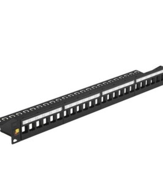 Патч-панель наборная Lanmaster LAN-PPAR24OK-UTP 19' 1U 24xRJ45 UTP