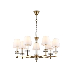 Люстра Ambrella light LH71023/7 BS/WH латунь/белый E14*7 max 40W D820*1130, фото9